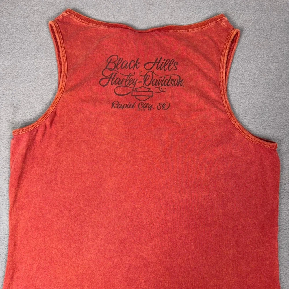 Harley Davidson Womens Tank Top L Sturgis 2013 Black Hills‎ Rapid City SD V Neck